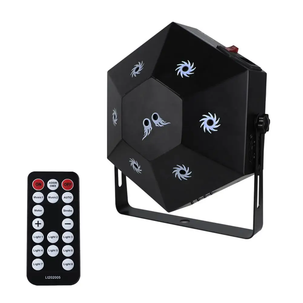 8 "кошачий глаз" RGB диско светодиодные лампы DMX пульт дистанционного