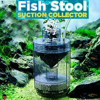 3 in 1 aquarium fish poop stool manure suction separator tanks filter collector automatic fish aquatic pet cleaning supplies