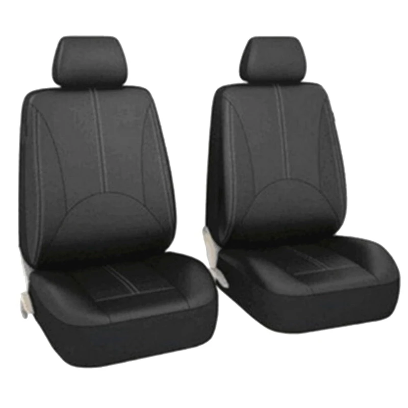 

Car Seat Covers Full Set - Premium Faux Leather Automotive Front Seat Protectors for Car Truck SUV