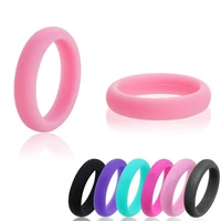 1pc fashion sports silicone ring for women wedding rubber bands hypoallergenic flexible finger rings
