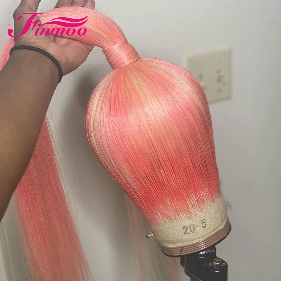 Парик из натуральных волос розового и светлого цвета 30 дюймов |