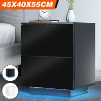 led rgb coffee tables tea table nightstand with drawer living room furniture modern bedside table file cabinet storage organizer