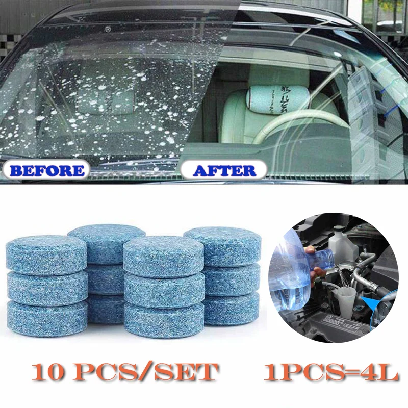 10 шт./компл. шипучие таблетки для мойки автомобильных стекол|Ремонт окон| |