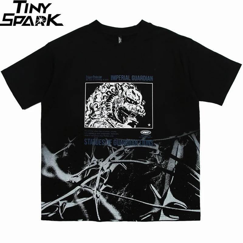 Футболка с принтом камень оберег уличная льва для мужчин 2020 футболка в стиле хип