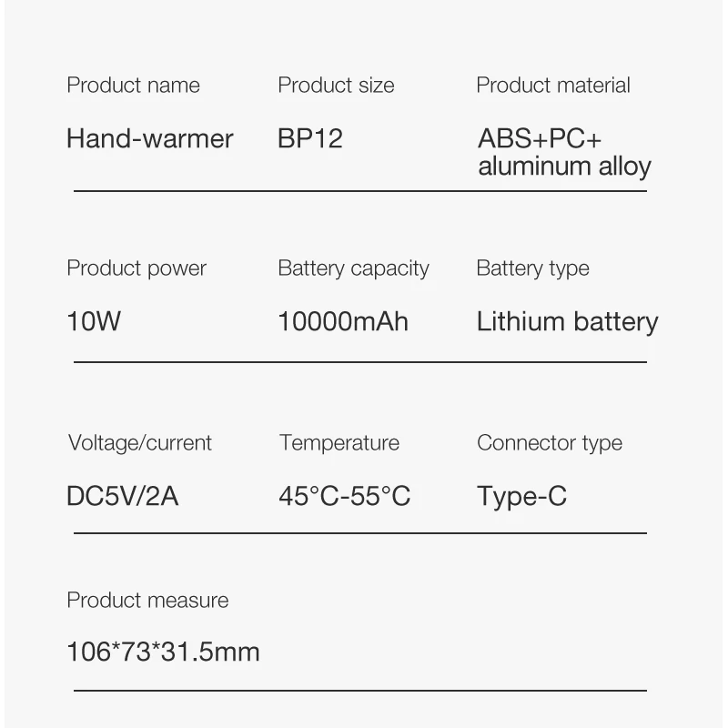 Cafele грелки для рук 10000 мАч Мобильный Внешний аккумулятор USB iPhone Samsung Xiaomi LED
