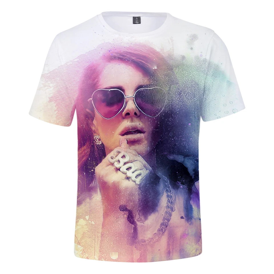 

Hot Slae Rapper Lana Del Rey 3d Printed T-shirt Men/women Summer Fashion Casual Harajuku Popular Short Sleeve Round Neck Tops