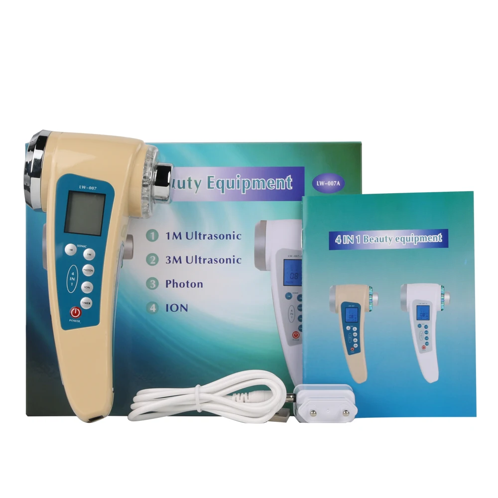 Ультразвуковой массажер для лица 1 МГц 3 7 цветов|Светодиодная маска лица| |