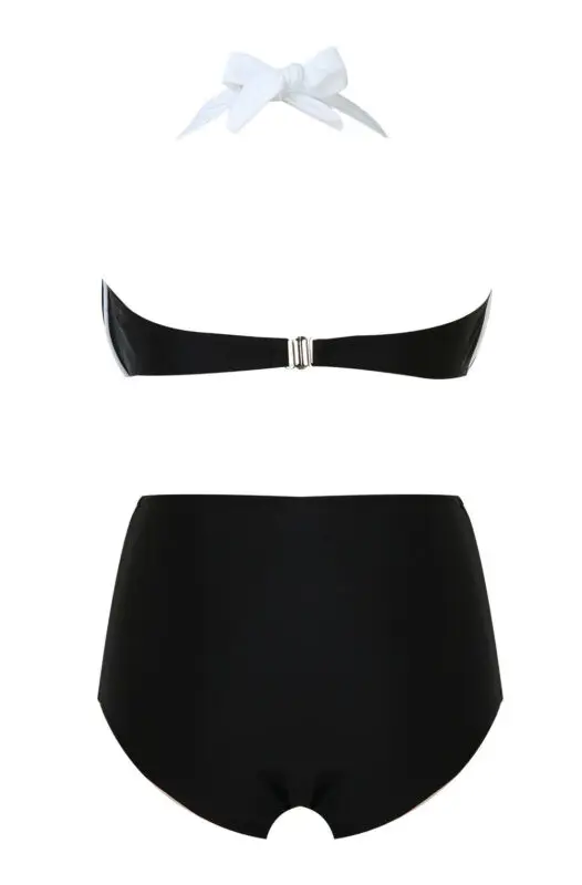 

Swimsuit Set Bandage Women Swimwear Bathing Bikini Padded Triangle Bra Push-up