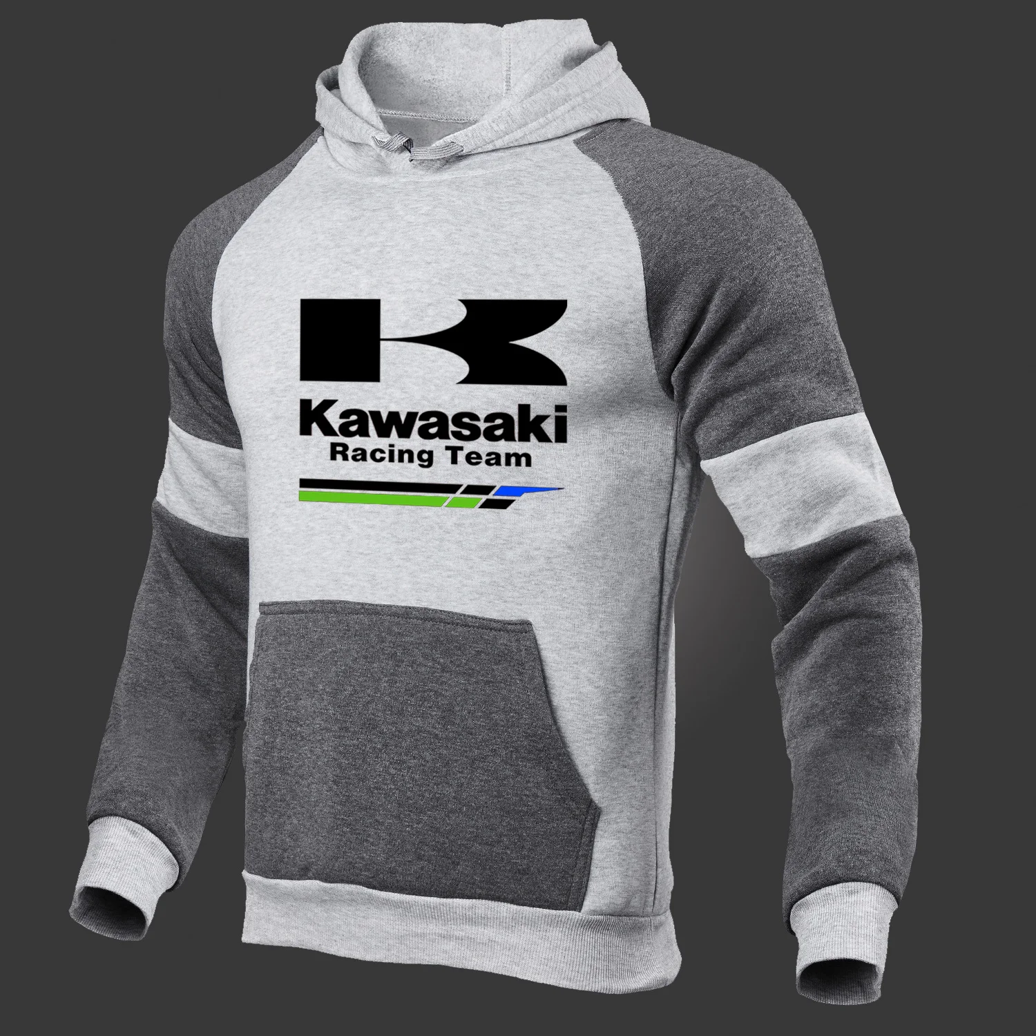 

2021 Autumn New Kawasaki Fashion Tracksuit Fleece Cotton Tracksuit Men's Hooded Matching Slim Casual Sportwear Harajuku