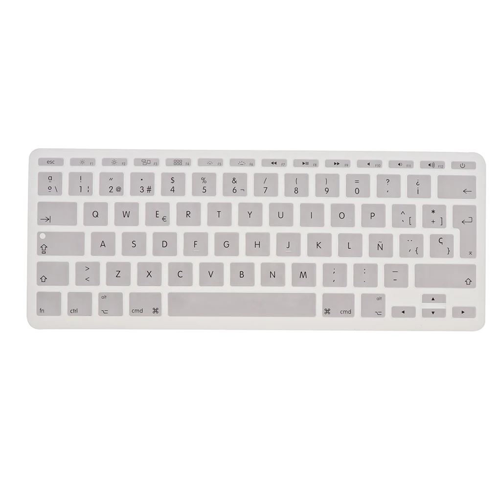 

Силиконовая Защитная испанская фонетическая клавиатура пленка для Macbook 11 дюймов Защитная пленка для ноутбука Мягкая сенсорная водонепрони...