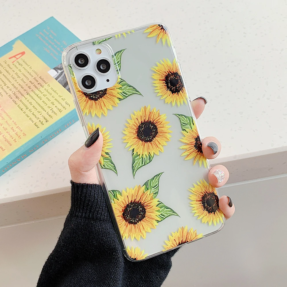 m LOVECOM листья и ананас Прозрачный чехол для телефона для iPhone 11 Pro Max XR XS Max 7 8 Plus X Прозрачная мягкая Гальваническая задняя крышка - Цвет: m