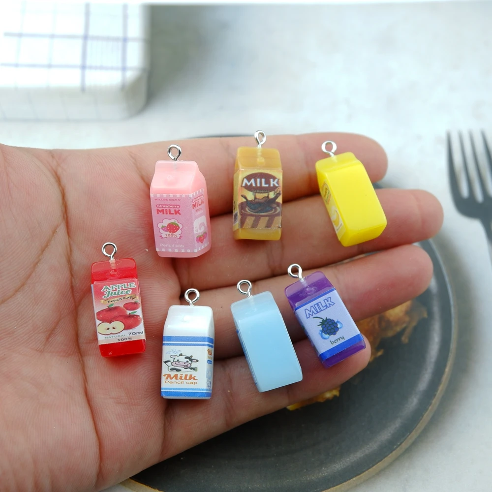 10 шт./лот Подвески в виде молочной бутылки для изготовления ювелирных изделий