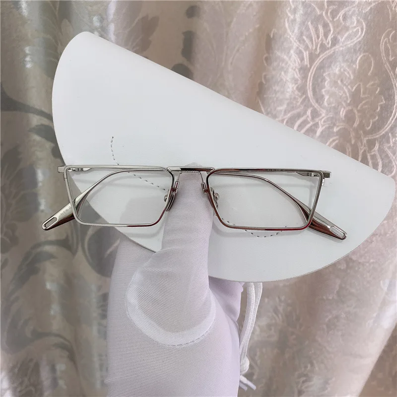 

2021 new Chen Linong Park Sandola the same olive green metal line sunglasses sunglasses