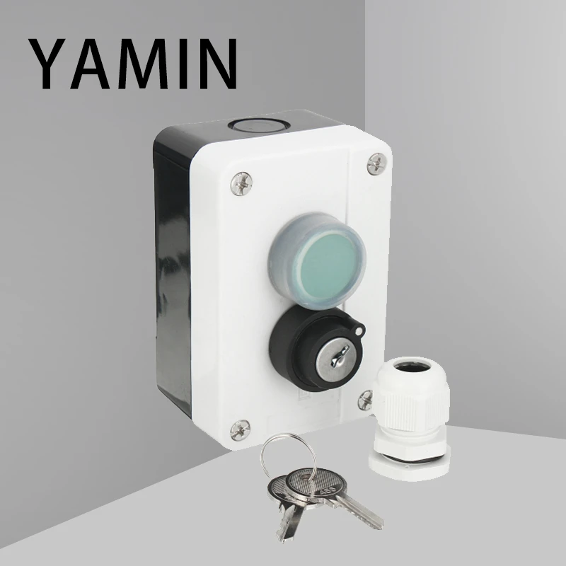 2P проводной ABS водонепроницаемый корпус винты установка кнопочный переключатель