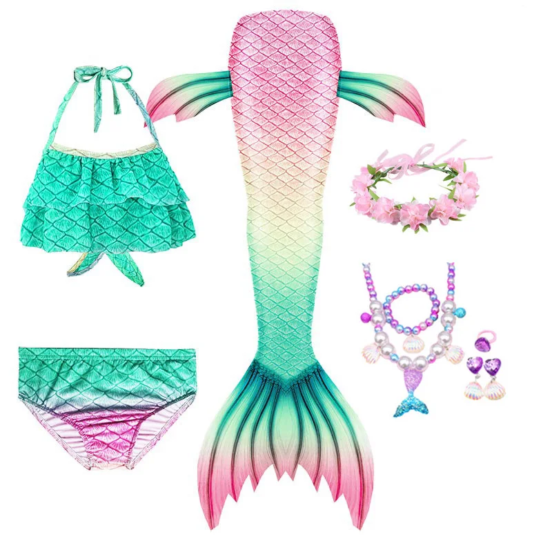 Детский костюм-бикини Русалочки для девочек От 3 до 12 лет | Тематическая одежда и