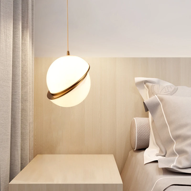 

Modern home decoration bedroom bedside chandelier E27 spherical lamp kitchen restaurant study corridor loft lighting