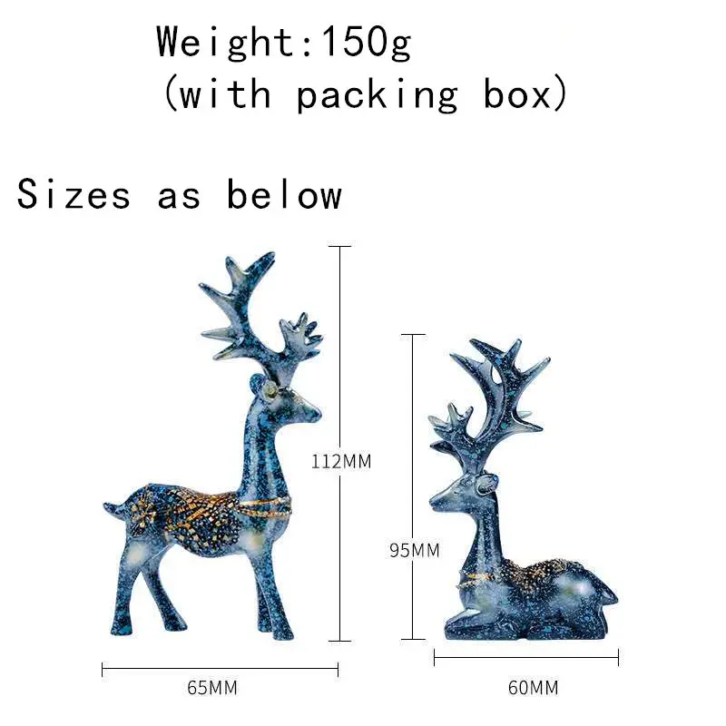 

Car Decoration Lovely Deer for Home Office Car Styling Auto Accessories Ornaments Decorative Deer Tabletop