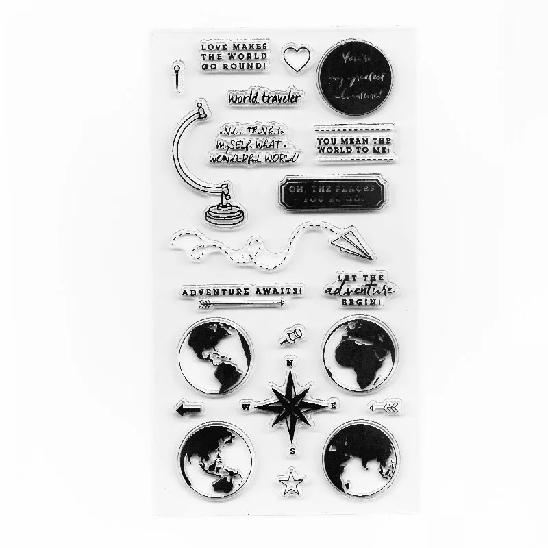 Мировые туристические марки круглые записные книжки украшения Scrabooking |