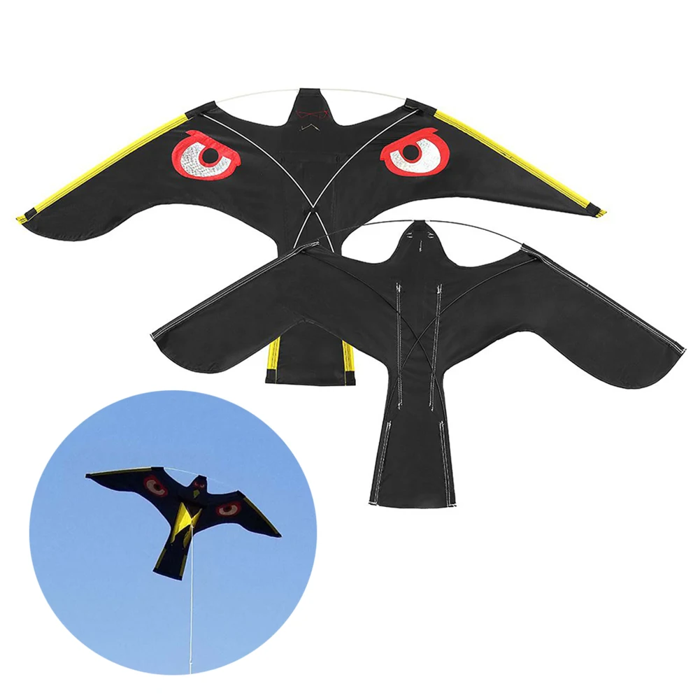 

Emulation Flying Hawk Drive Bird Scarer Kite For Garden Scarecrow Yard Home Breeze Easy To Fly Bird Repeller Sincere