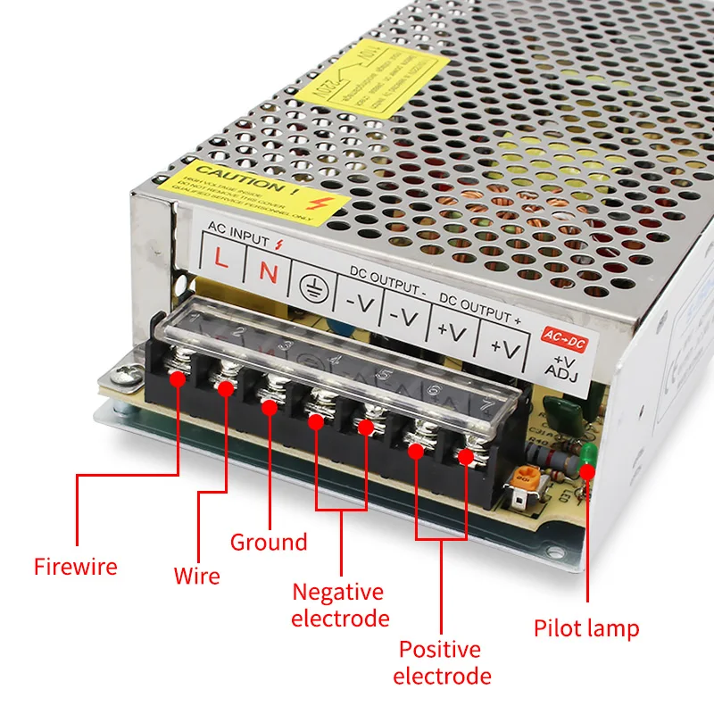 AC DC 220V постоянного тока до 12В импульсный источник Питание 12V 2A 3A 5A 10A 15A 20A
