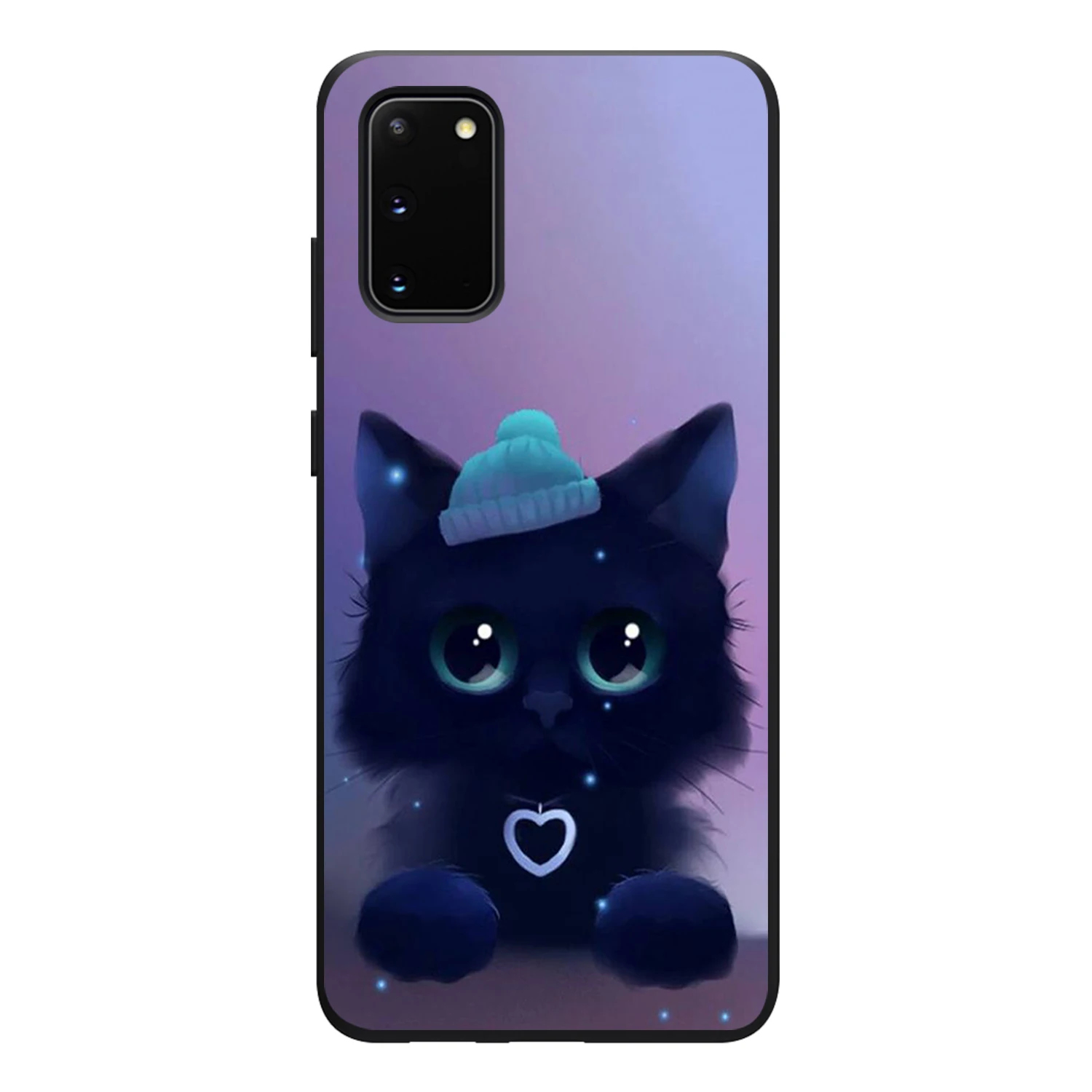 

Lovely Cat Phone Case for Samsung A51 S21 S20 A50 A71 A70 A20 A21 S10 S9 S8 Ultra Puls Note 20 10 Plus Ultra Soft Cover Fundas