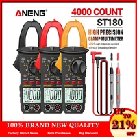 aneng st180 clamp meters digital clamp meter 4000 counts ac current multimeter ammeter voltage tester capacitance ohm tool