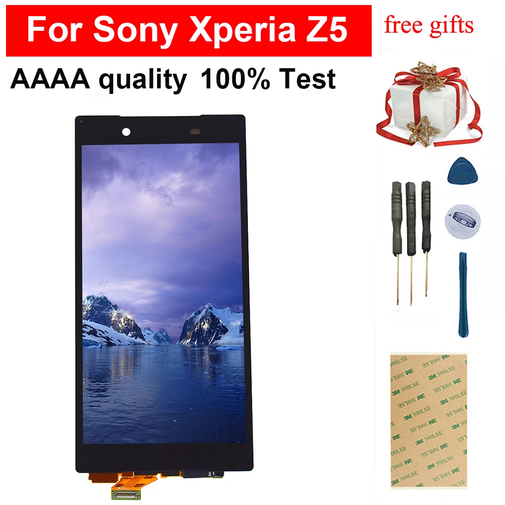 Для sony Xperia Z5 lcd дисплей кодирующий преобразователь сенсорного экрана в сборе для