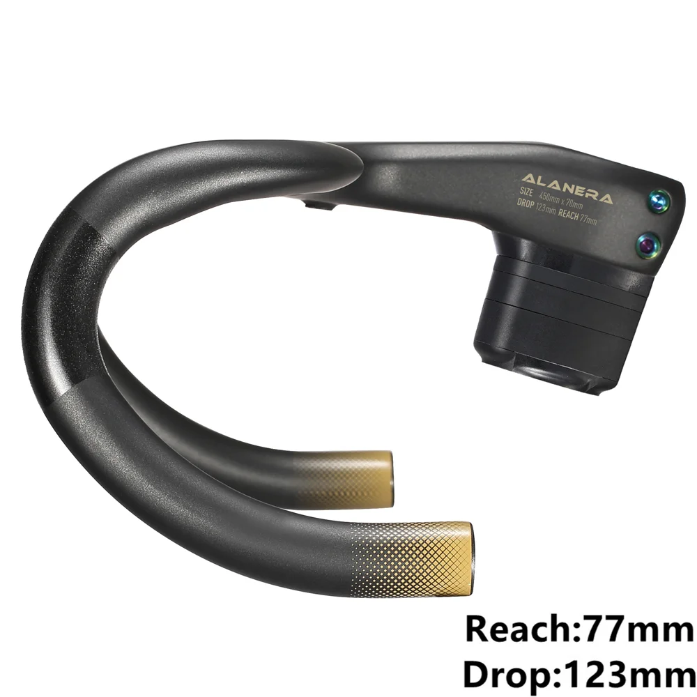 Дешево Гравий руль из углеродного волокна экзотропизм Руль 28,6 мм/31,8 мм встроенный велосипед фотомагнитная ручка для дорожного велосипеда матовый ...