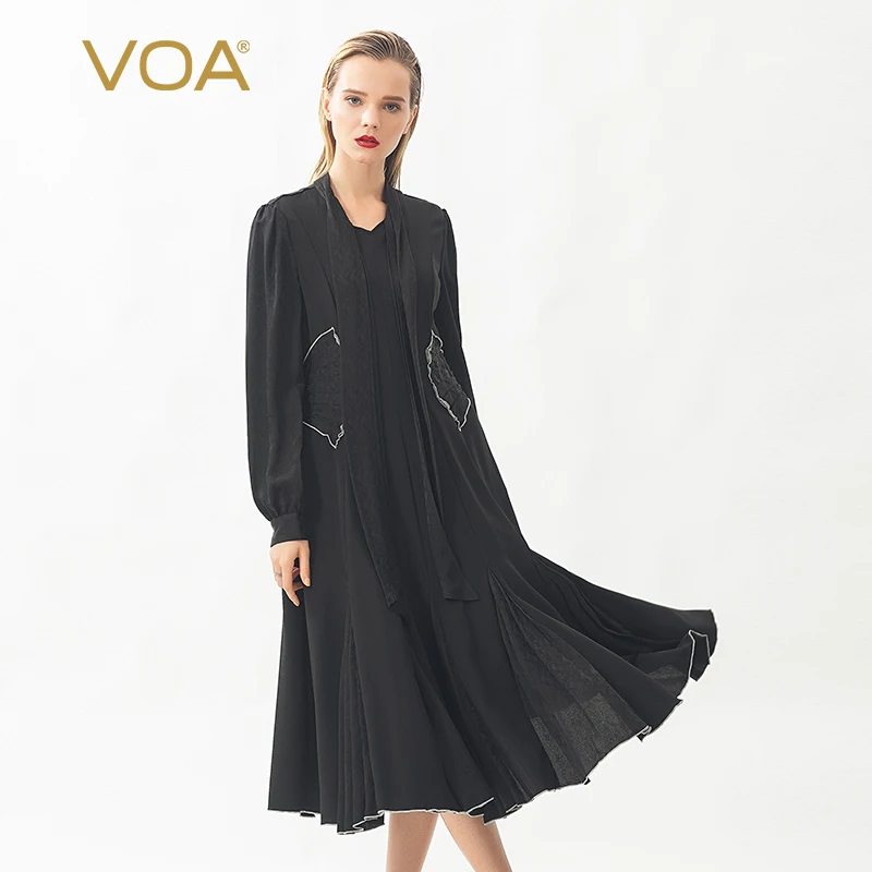 VOA белое шелковое длинное платье для женщин вечерние женские ночные летние