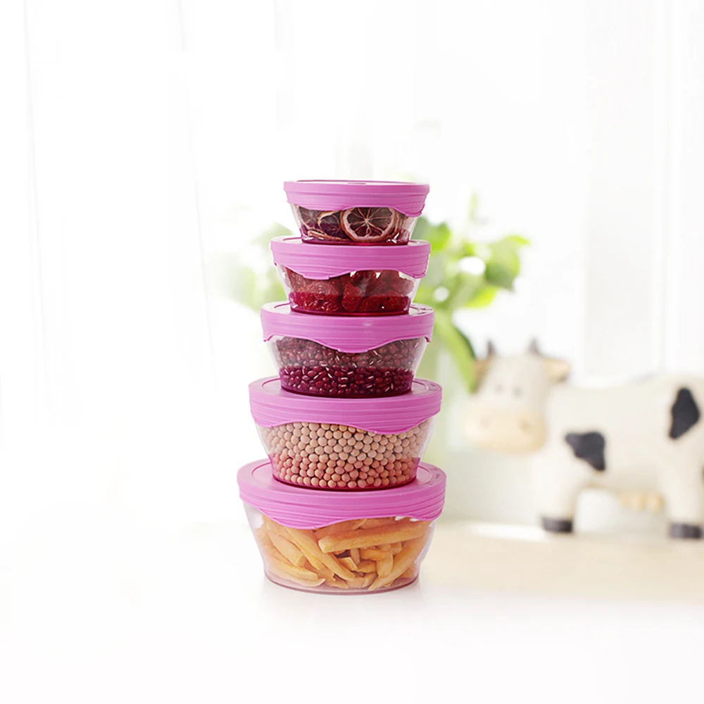 5 шт./компл. пластиковый холодильник для фруктов прямоугольный Ланч бокс