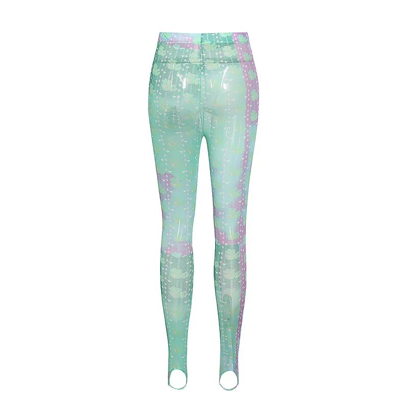 

wish printed yoga stretch pants high waist exercise fitness foot leggings women 24701