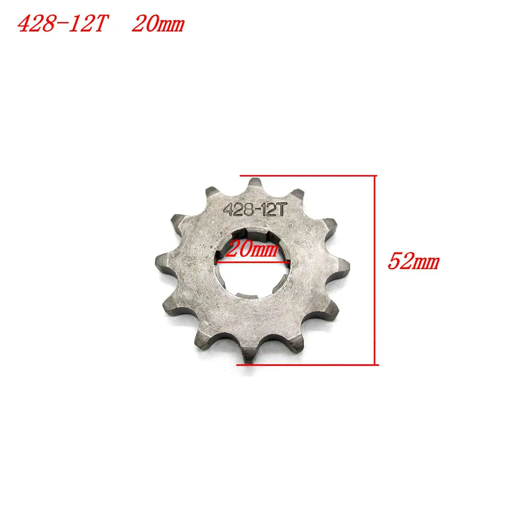 Передняя Звездочка Cog 428 12T 20 мм подходит для 50 куб. См 70 и См. Велосипед питбайков |