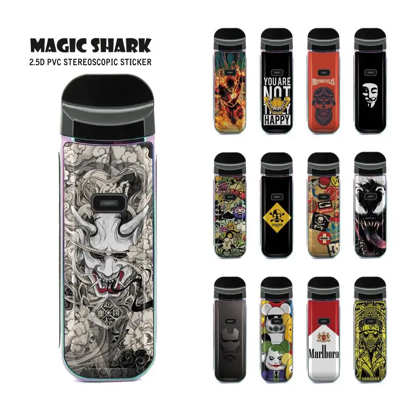 Чехол-наклейка Magic Shark Flashman с черепом Vendetta Devil Cat без выцветания для Smok Nord2 Nord 2 022-042 |