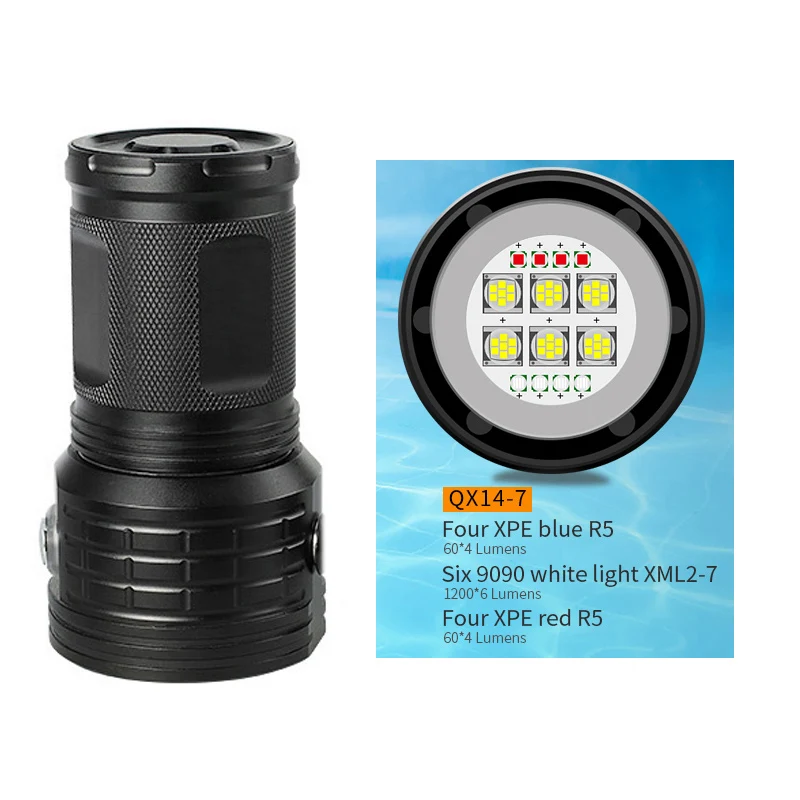 Светодиодсветильник подводная вспышка для съемки и видеосъемки 80 м|Фонарики