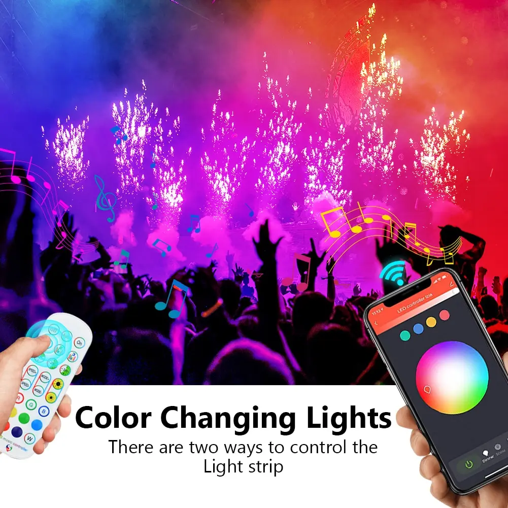 

Smart Wifi LED Strip Light DC 12V Ribbon Tape Home Decoration RGB 2835 Flexible Diode Luminous Bluetooth WIFI Smart Controller