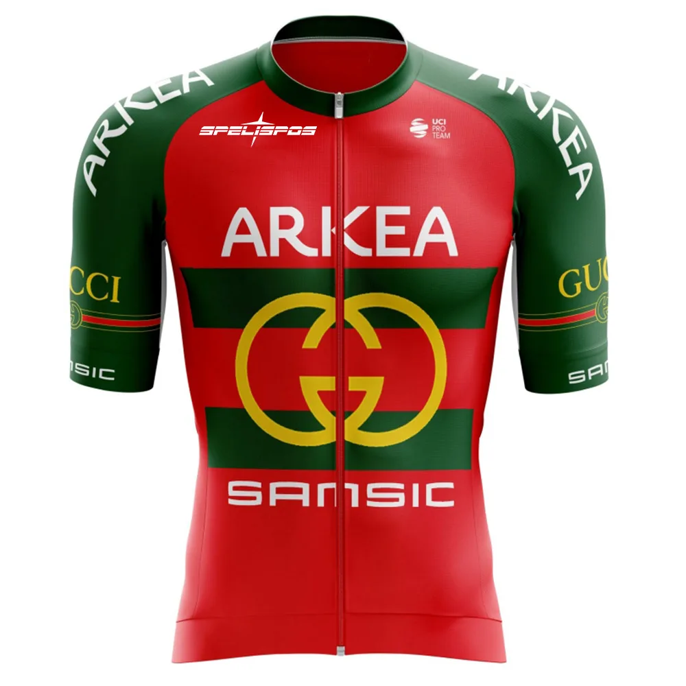 

BIke Jersey Suit Retro Arkea Men Summer Short Sleeve Cycling Shirts Kit Maillot Dresses Aero Ciclismo Conjunto Bicycle Uniform