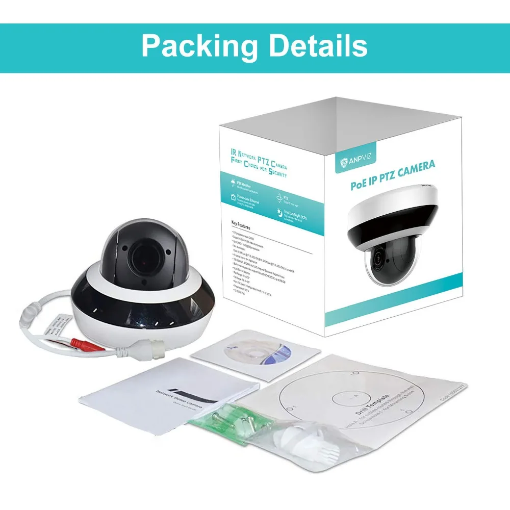 Hikvision PTZ IP камера PTZ-N2404I-DE3 OEM HIK 4MP 4X Zoom 2,8-12 мм объектив сети Видеонаблюдения POE купольная камера видеонаблюдения Аудио
