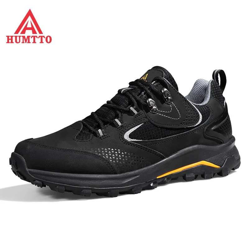 HUMTTO Professional Hiking Shoes for Men Winter Outdoor Waterproof Man Sport Boots Climbing Mens Shoes Leather Trekking Sneakers