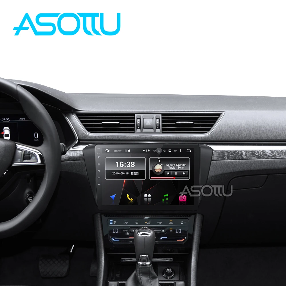 Asottu VW308 android 9 0 автомобильный мультимедийный плеер для skoda rapid 2017 2018 2019 gps навигация