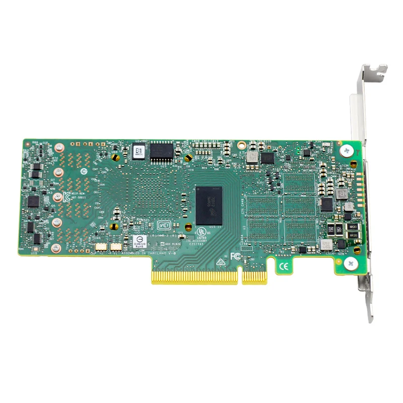LSI Broadcom MegaRAID 9460-16I трехрежимный SAS/SATA/NVMe 05-50011-00 12 Гбит 16 портов; четыре x4 внутренний SFF8643; PCI-E3.1 X8 4G кэш