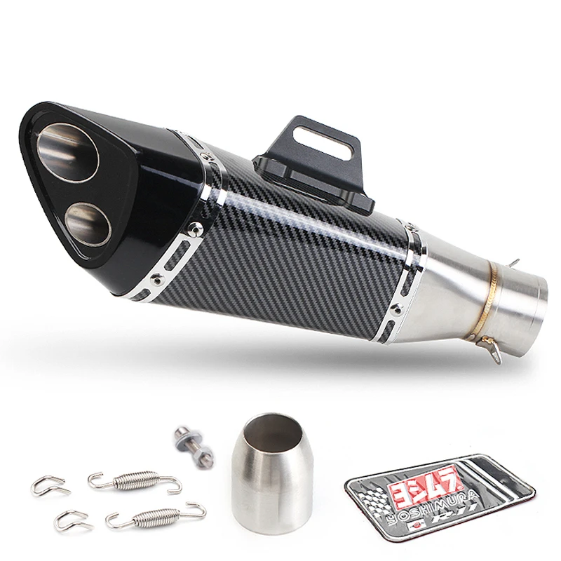 

35-51mm Motorcycle Exhaust for Yoshimura R11 Muffler pipe scarico echappement escape moto for gsr 600 crf 230 cb650f xj6 ltz 400