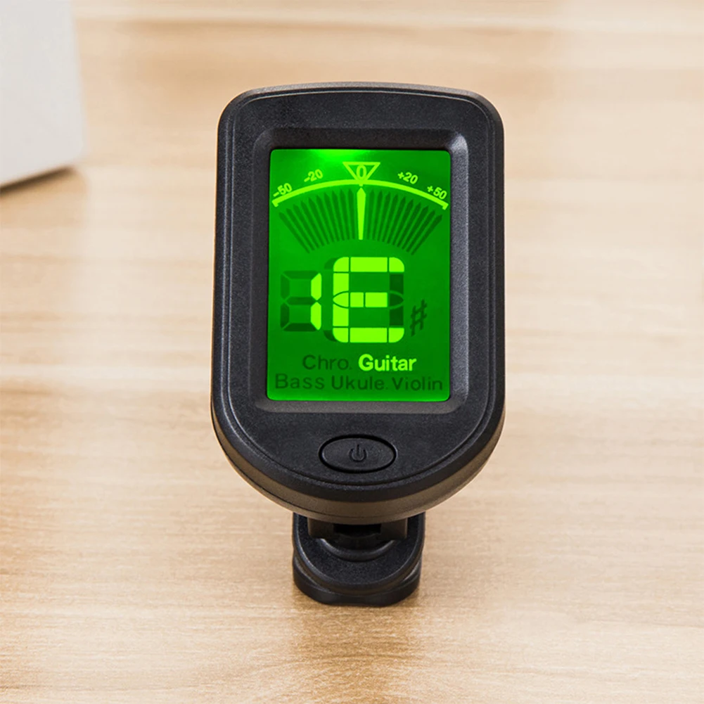 

Портативные аксессуары для воспроизведения, профессиональный гитарный тюнер для скрипки, ЖК-дисплей, хроматический бас, Электрический заж...