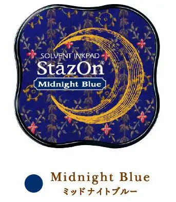 TSUKINEKO чернильные подушечки Stazon мини Быстрая сухая масляная основа чернильная подушечка Япония - Цвет: SZM-62