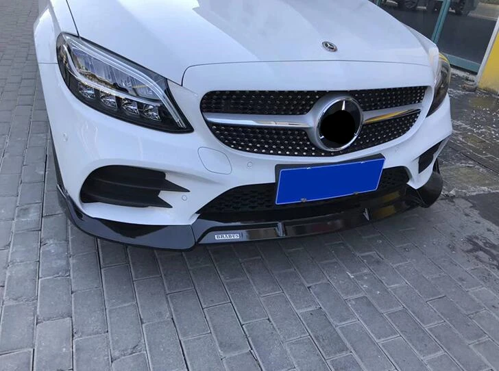 Для Mercedes-Benz W206 рассеиватель переднего бампера защитные бамперы для Benz C-Class C200 C180
