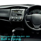 Carplay Android 10 Автомобильный мультимедийный видеоплеер для Toyota Corolla Axio 2 Fielder 3 E160 2012 - 2021 4G LTE Navi GPS стерео радио