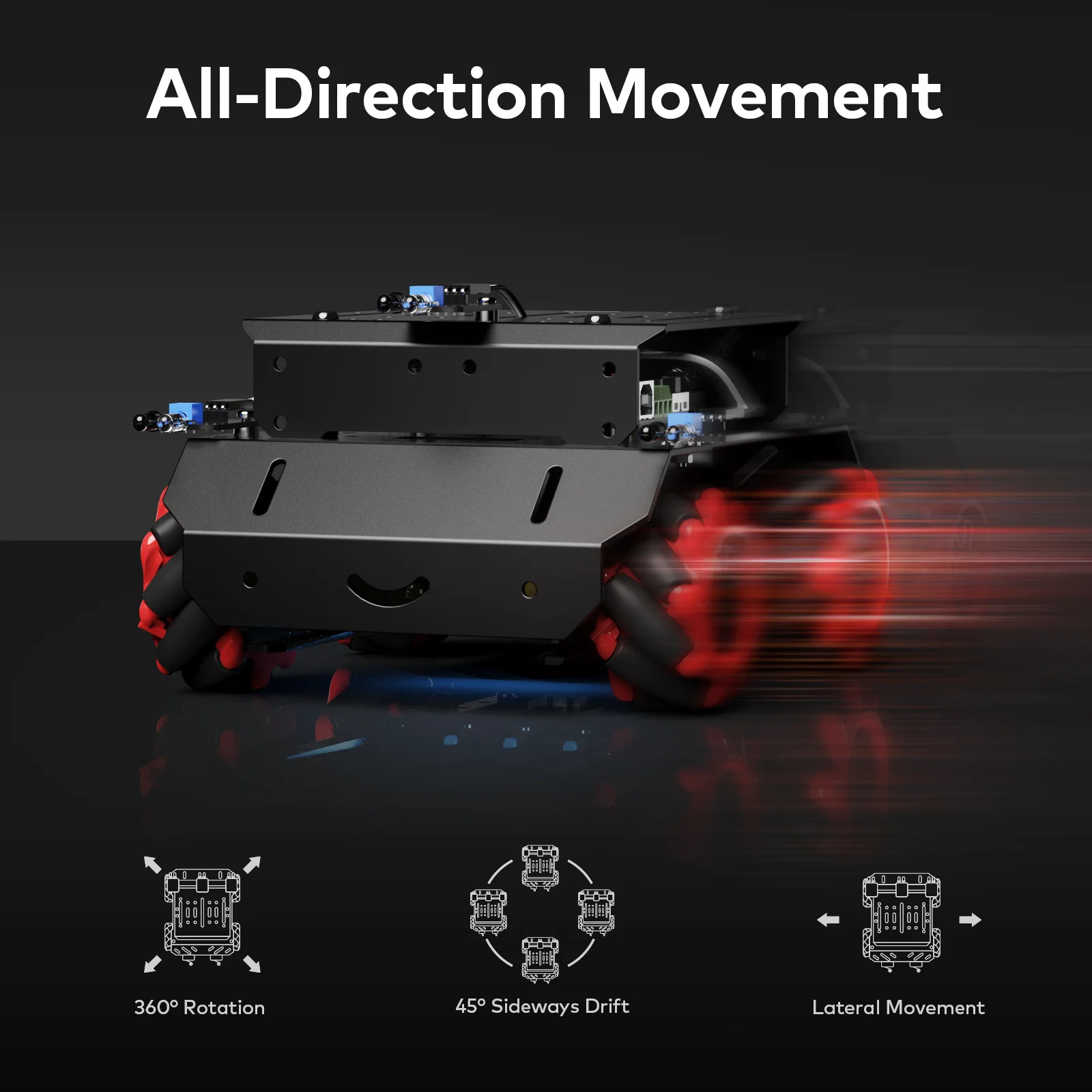 Робот Makeblock mBot Mega 2 в 1 для Arduino C стойкий к царапинам совместим с Rasberry Pi (не входит