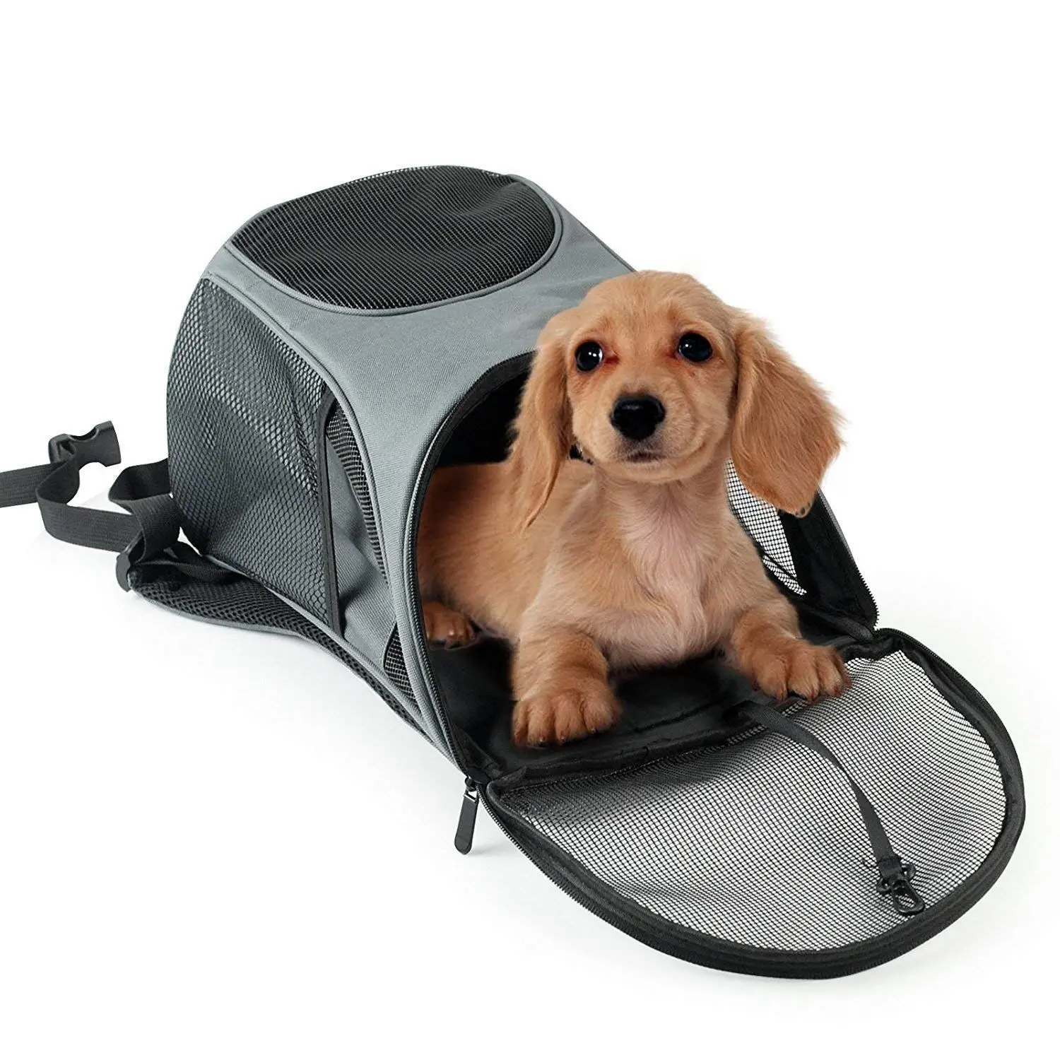 Pet Carrier Backpack for Small Dogs Cat Rabbit Breathable Mesh Pup Pack Outdoor Travel Walk Hiking Cyc | Дом и сад