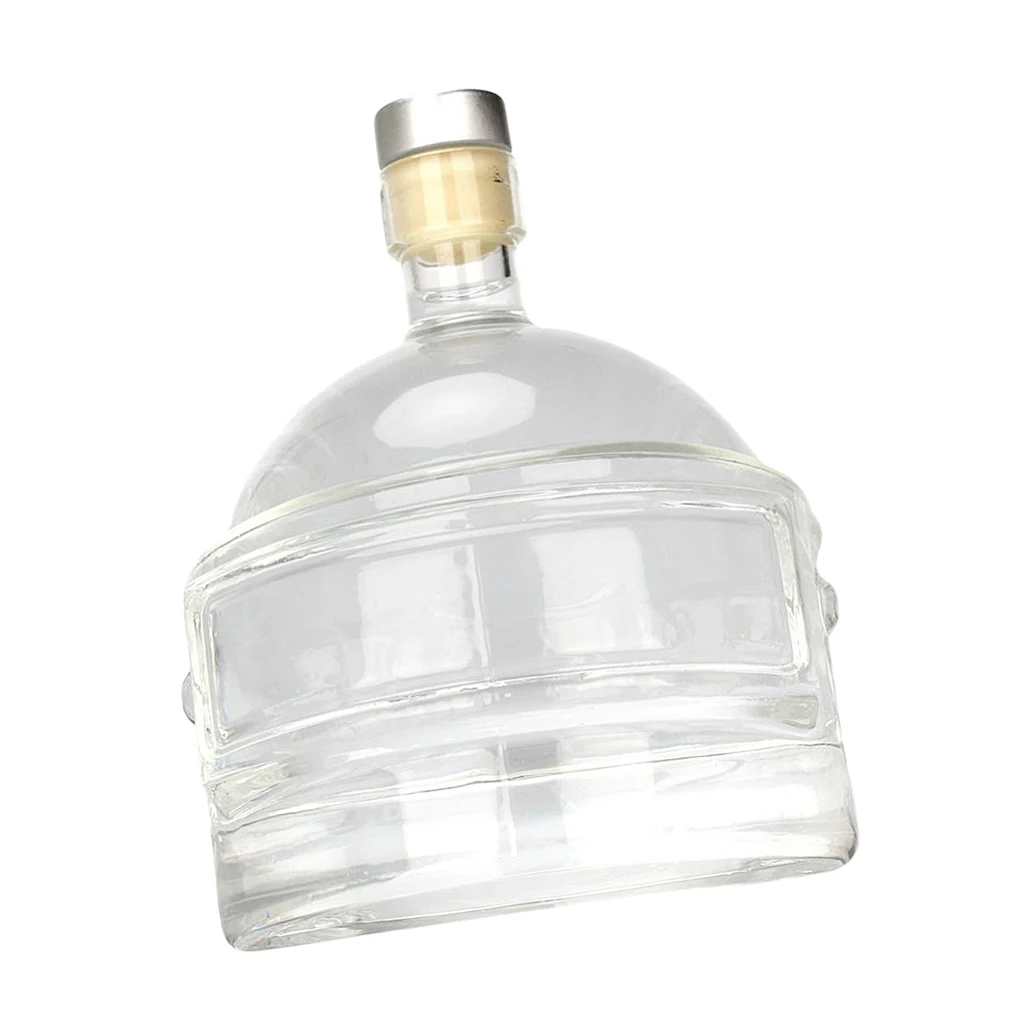

Crystal Helmet Vodka Whiskey Bottle Drinking Glass Jug Home Bar Decanter
