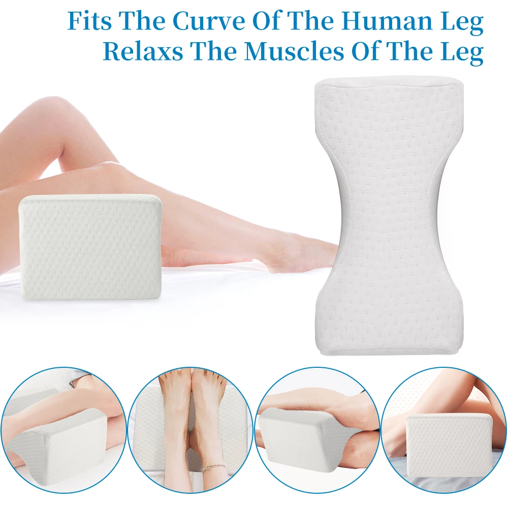 

Memory Foam Knee Pillow Orthopedic Pillow for Sleeping Memory Foam Leg Positioner Pillows Knee Support Cushion Between The Legs