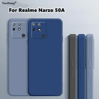 for realme narzo 50a case cover for realme narzo 50a 50i 30a 30 5g coque funda soft liquid silicone back bumper realme narzo 50a